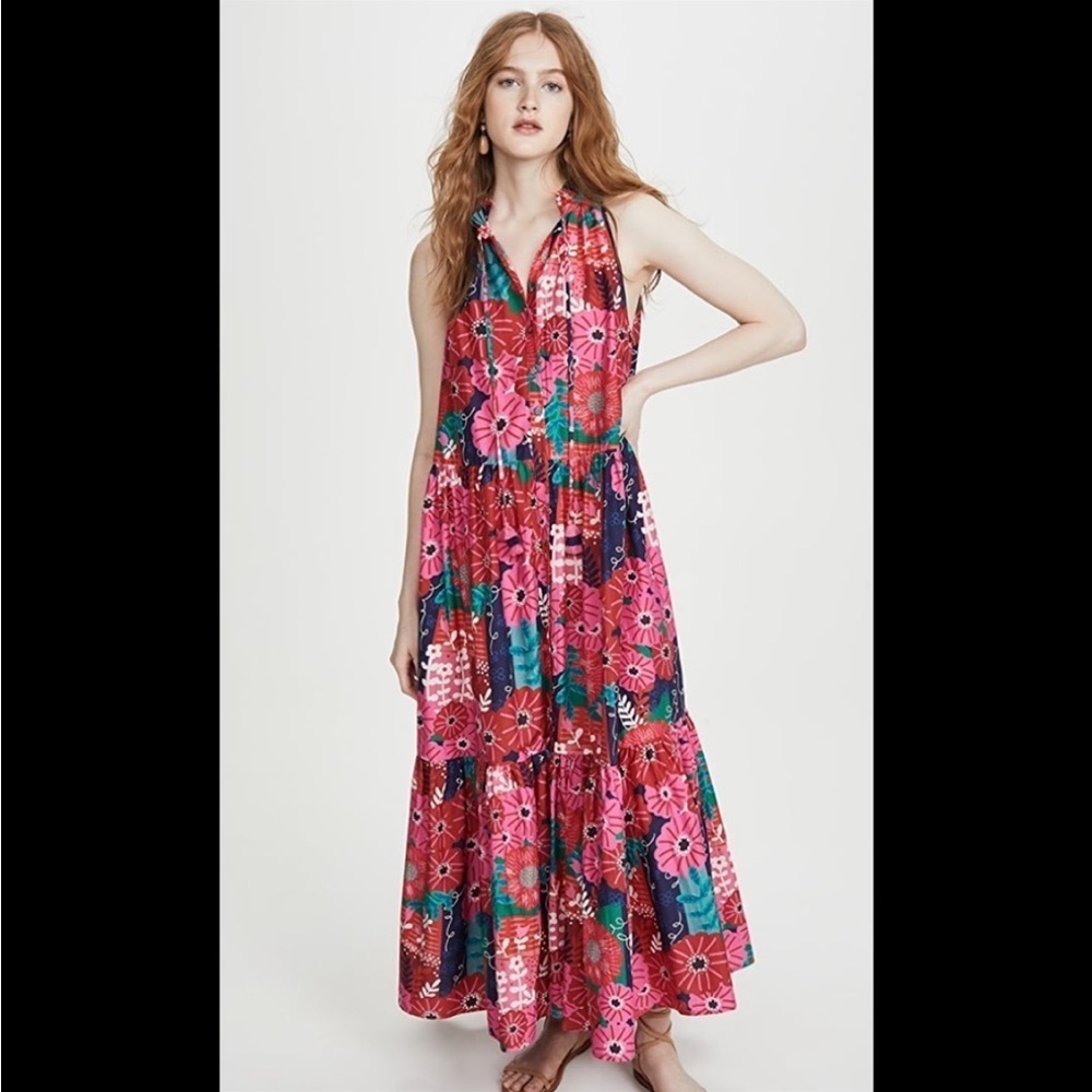 NWT Carolina K Valley Kaftan Maxi Dress Size M